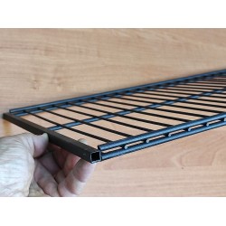 Полиця з проволоки, гардеробна 1000х300мм.(чорна)